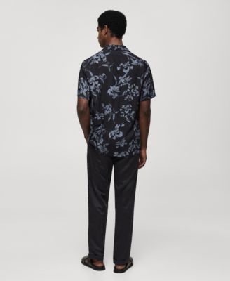 Men's Flowy Hawaiian-Print Shirt