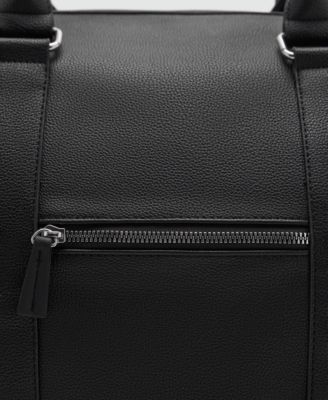 Men's Patent Leather-Effect Bowling Bag