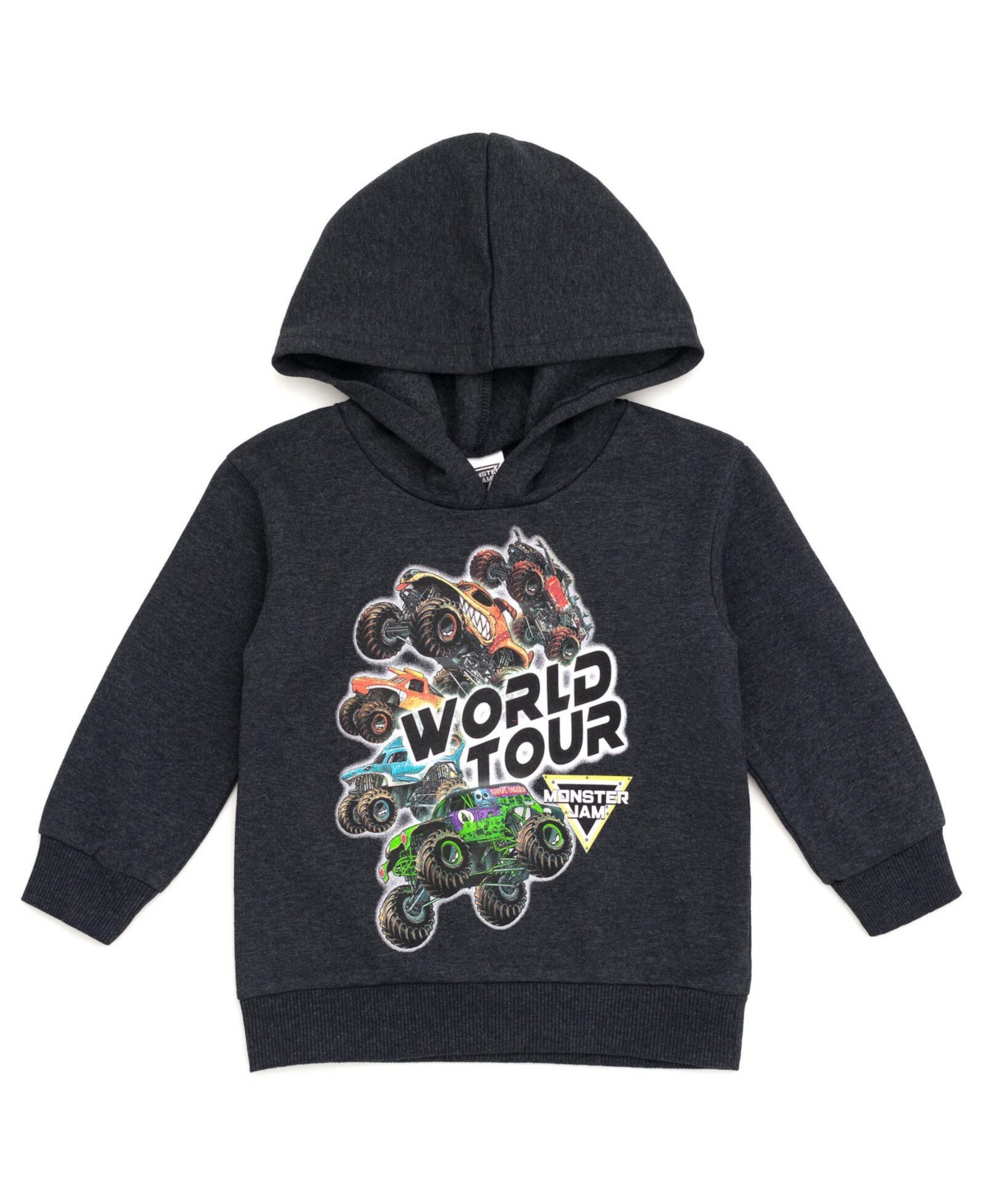 Monster Jam Toddler Boys Grave Digger Mutt Megalodon Fleece Pullover Hoodie & Pants to