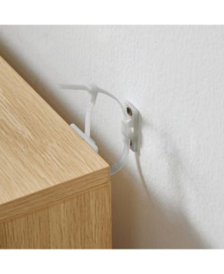 Streamdale Wooden Dresser with 6 Wavy Drawers (47.2"W x 15.8"D x 31.7"H)