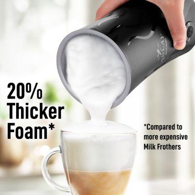 Powerful 4-in-1 Electric Milk Frother and Steamer