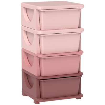 30" 4 Tier Kids Storage Unit Dresser Tower,