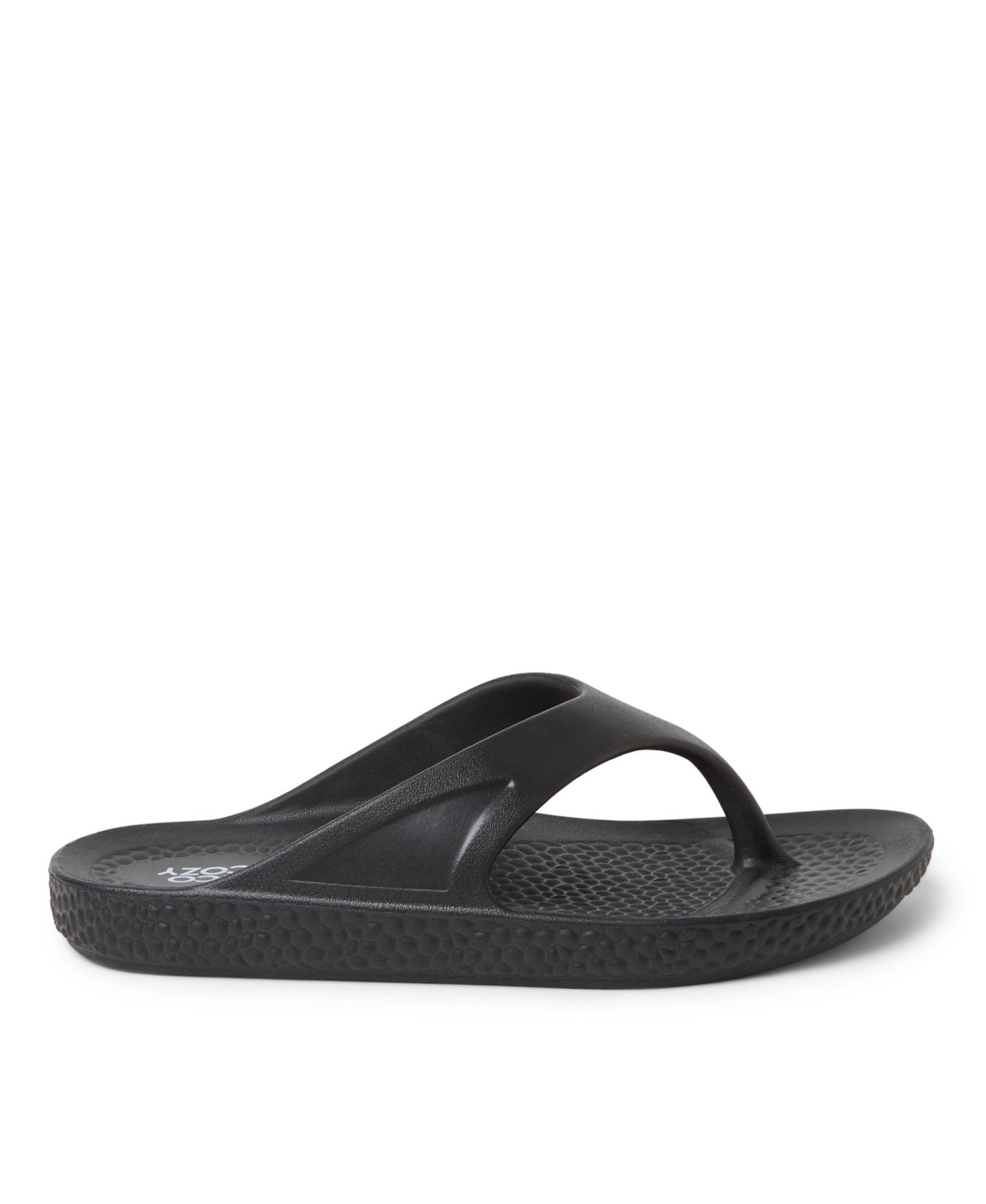 Женские сандалии Dearfoams EcoCozy by Sustainable Comfort Thong Sandal, цвет: Чёрный — фото 4