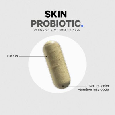 Skin Probiotics + Prebiotics - Skin Care Routine Supplement - 50 Billion CFU - Ayurvedic Botanical Herbs - Face Probiotics, 60 Capsules
