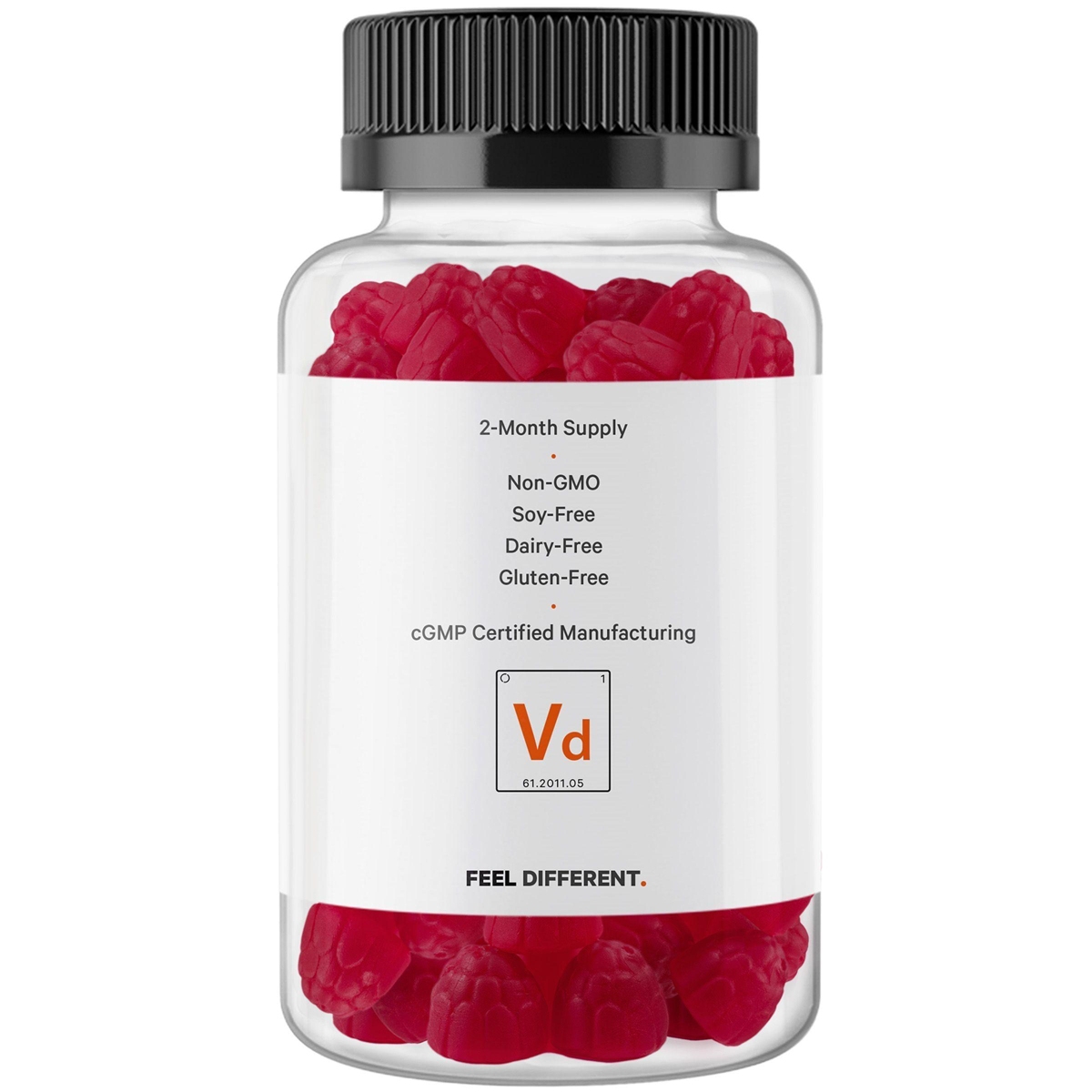 Codeage Vitamin D3 Gummy Vitamins, Vitamin D3 5000 Iu Gummies Cholecalciferol 125 mcg - 2-Month Supply - Soft Pectin-Based, Animal Gelatin-Free Vitami