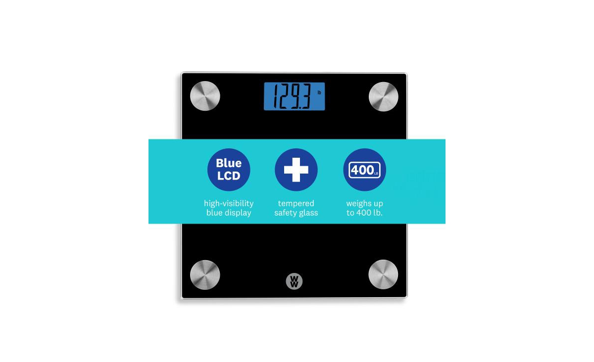 Conair Digital Glass Scale With Backlight Display In Black