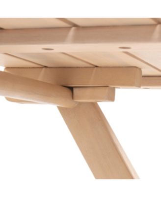 Javea Modern Coastal 3-Piece Acacia Wood Outdoor Folding Bistro Set