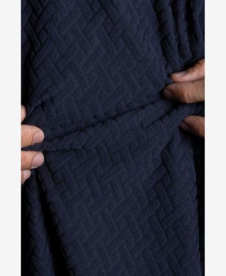 Men's Casual Textured Camp Collar Short Sleeve Button-Up Shirt