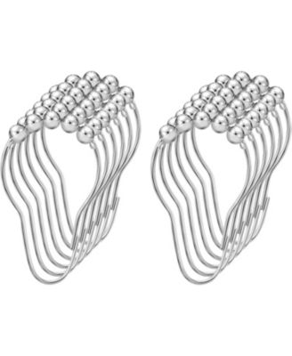 Shower Curtain Rings - Set of 12, Rustproof Stainless Steel