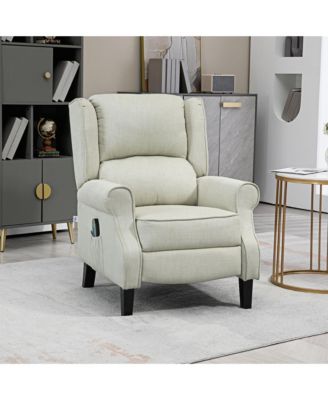 Vibration Massage Recliner Sofa with Heat and Footrest