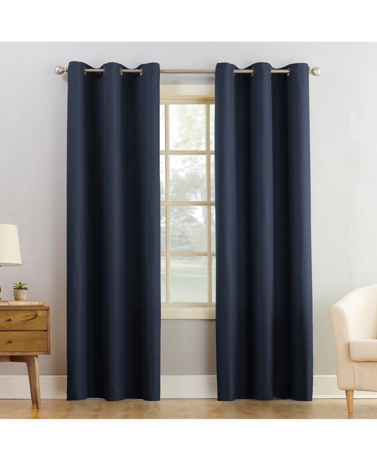 No. 918 Montego Casual Textured Semi-Sheer Grommet Curtain Panel