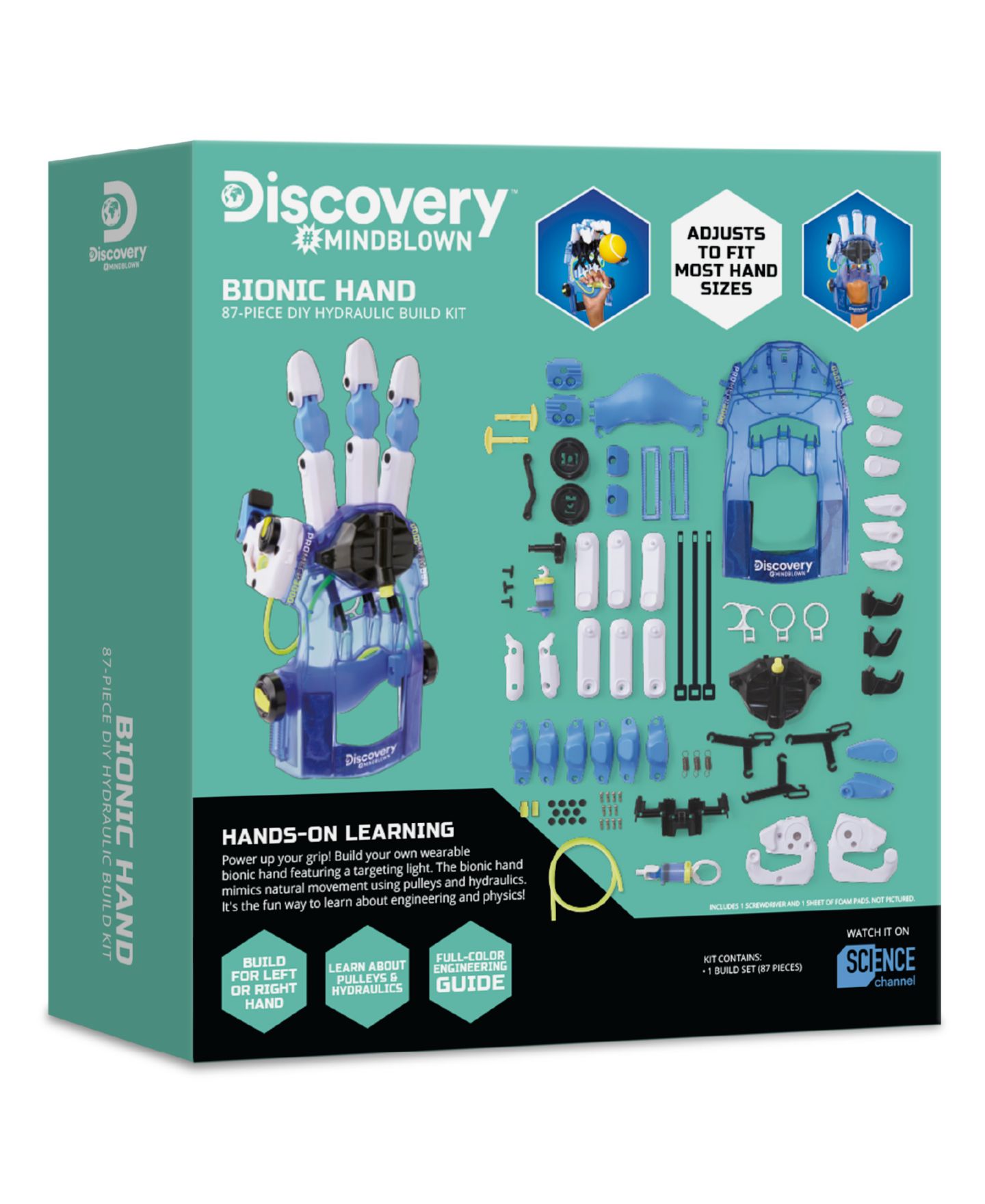 Детские конструкторы Discovery #Mindblown Bionic Hand DIY Hydraulic Build Kit — фото 10
