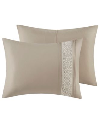 Lacey Lace Trim Microfiber 7-Pc. Comforter Set, King