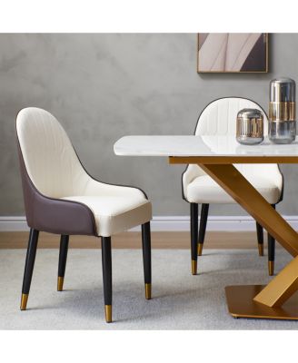 Modern PU Leather Dining Chair (Set of 2)