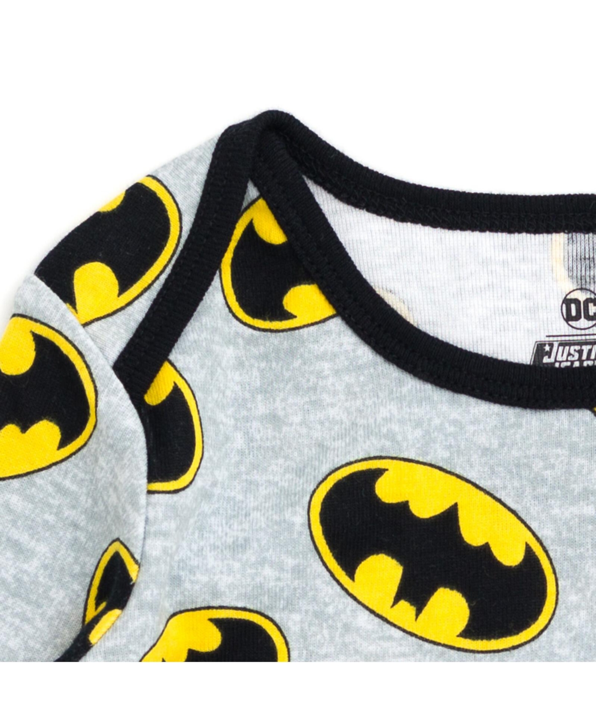 Dc Comics Baby Boys Baby Justice League Batman Superman Pajama Shirt and Pants Sleep Set to