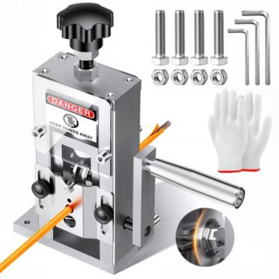 Manual Wire Stripping Machine, Adjustable Cable Stripper for 1.5–25mm Wire with Hand Crank and Drill Adapter