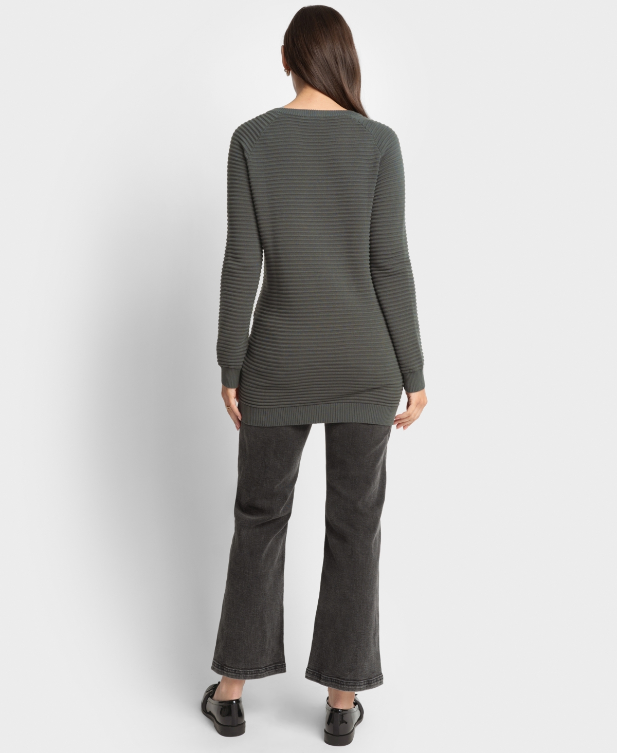 SERAPHINE WOMEN'S RIPPLE STITCH NURSING SWEATER 