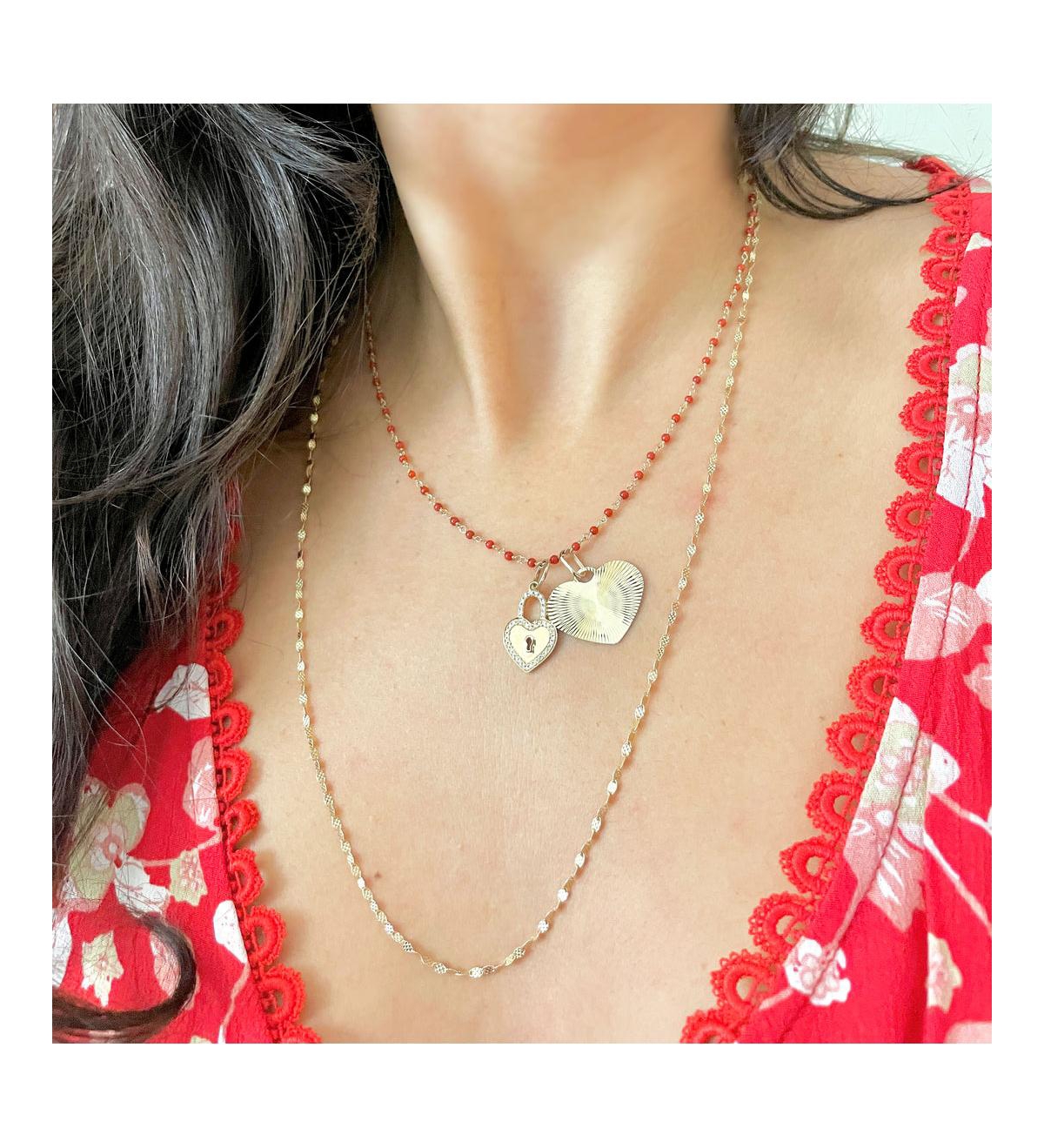 The Lovery Sparkle Chain Necklace 14K Gold 24 inches