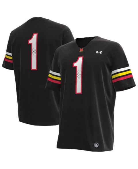 Мужской топ Under Armour 1 Maryland Terrapins Replica Football Jersey, цвет: Чёрный