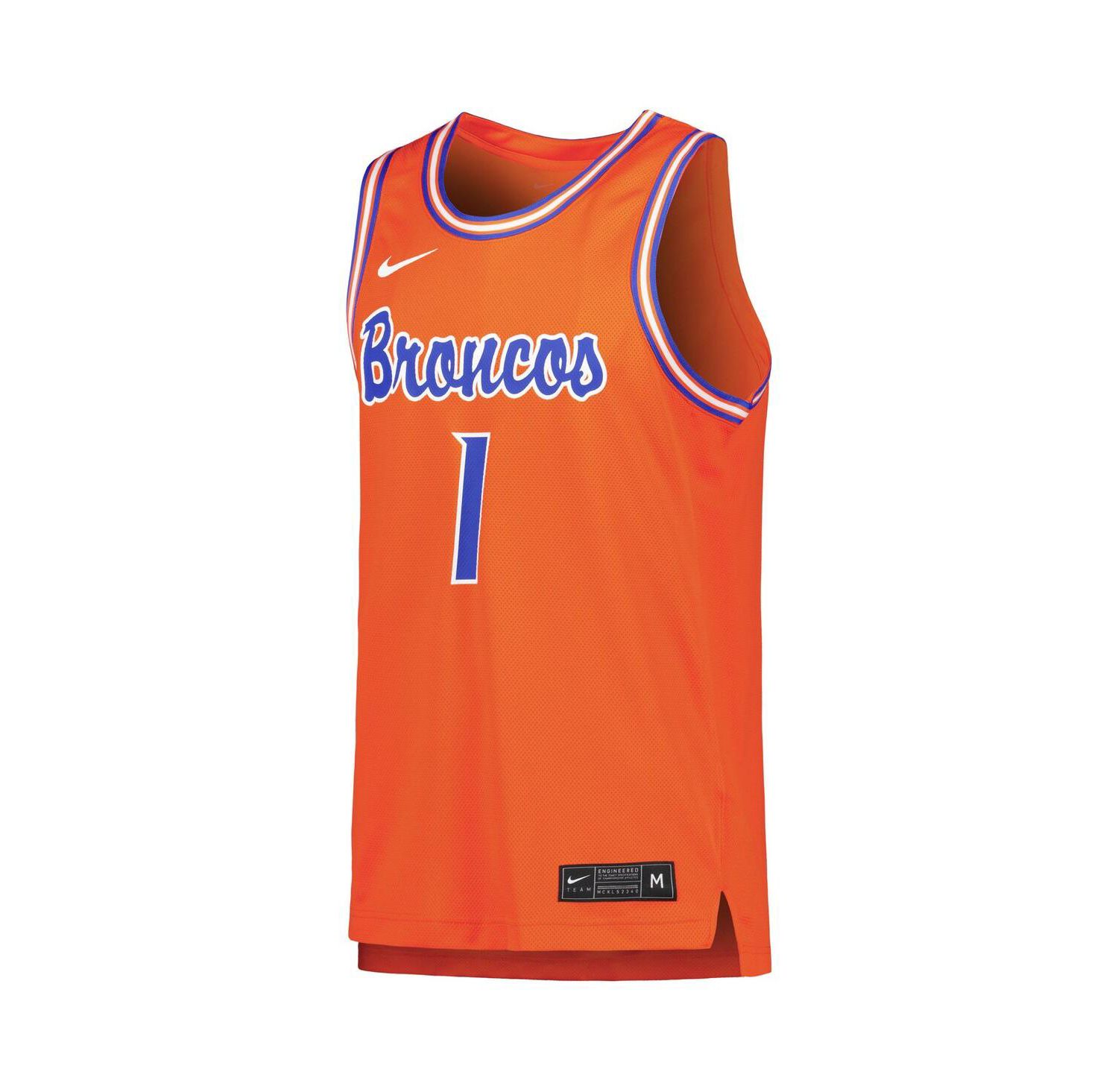 Men's 1 Boise State Broncos Replica Basketball Jersey