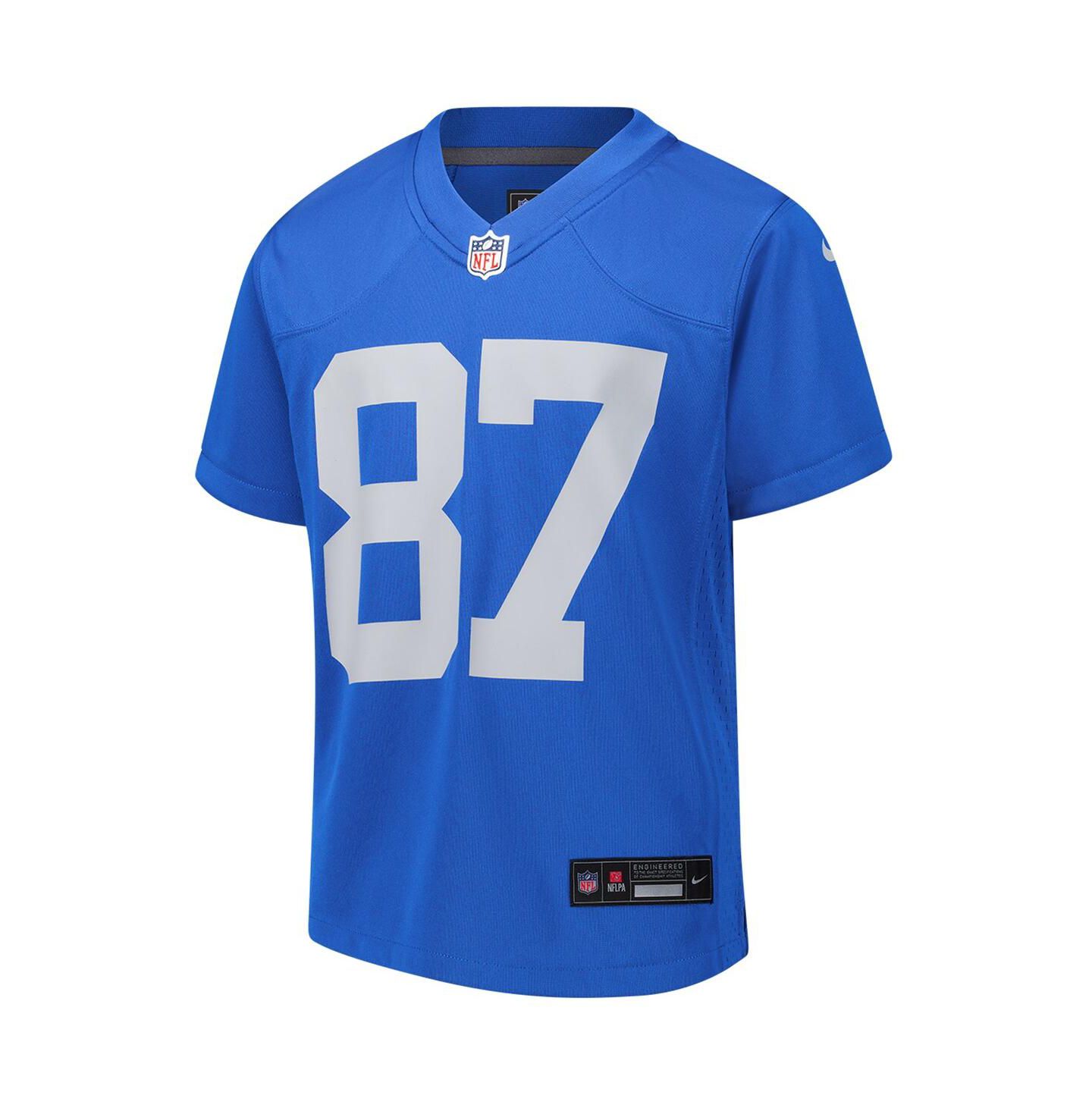 Детское джерси Nike Sam LaPorta Detroit Lions Alternate Game, Blue — фото 3