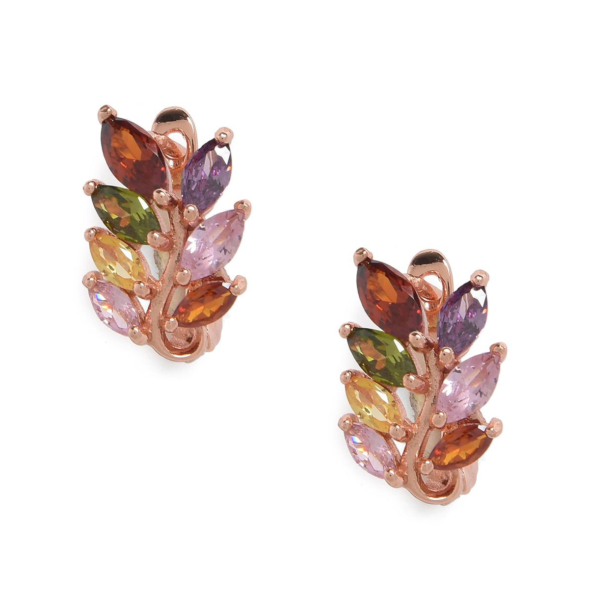 Sohi Gold Color Gold Plated Designer Studs For Women's In Gold