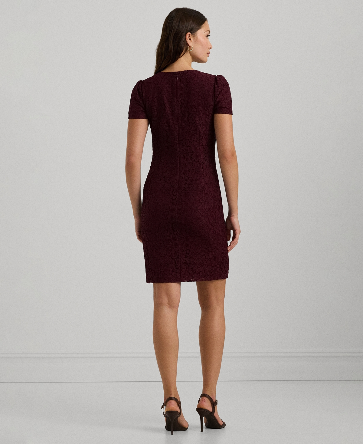 Lauren Ralph Lauren Women's Slim-Fit Cap-Sleeve Cocktail Sheath Dress