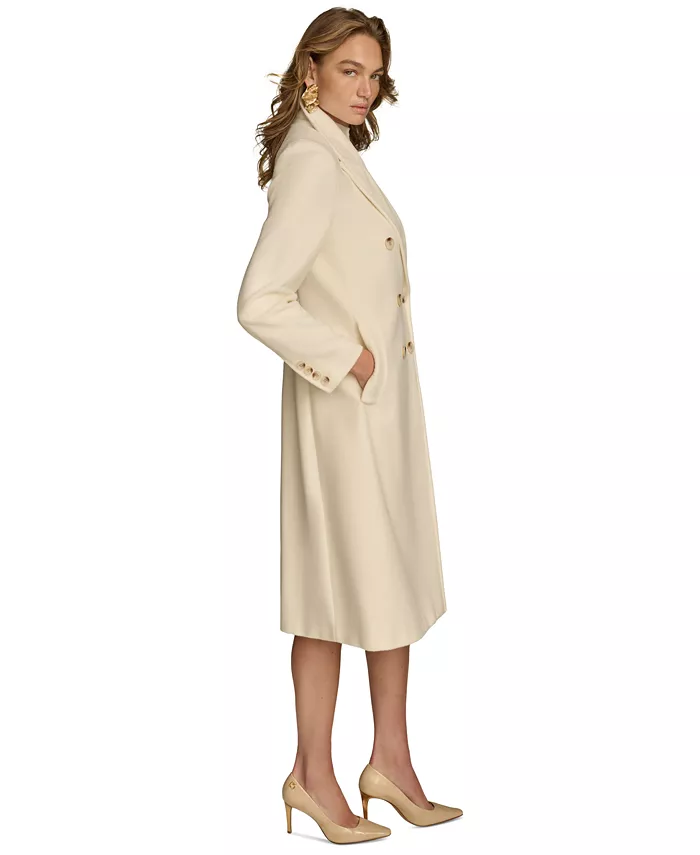 Women's Double-Breasted Reefer Coat - thumbnail 3