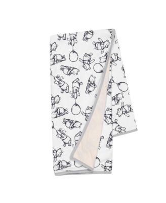 Disney Baby WINNIE THE POOH Baby Blanket - Tan/Cream Jersey/Minky