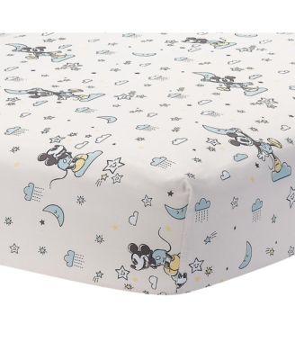 Disney Baby Moonlight Mickey Mouse 3-Piece Nursery Crib Bedding Set