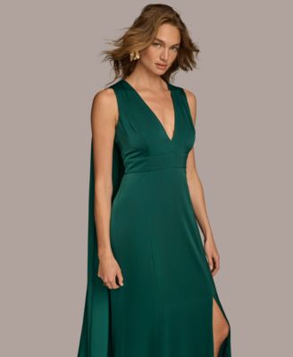 【Donna Karan New York】V-Neck High-Low Dress Donna Karan New York Women's V-Neck High-Low Dress at