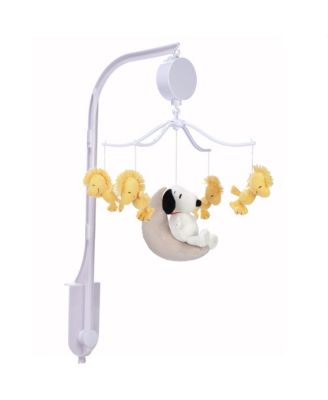 Snoopy Love Musical Baby Crib Mobile Soother Toy