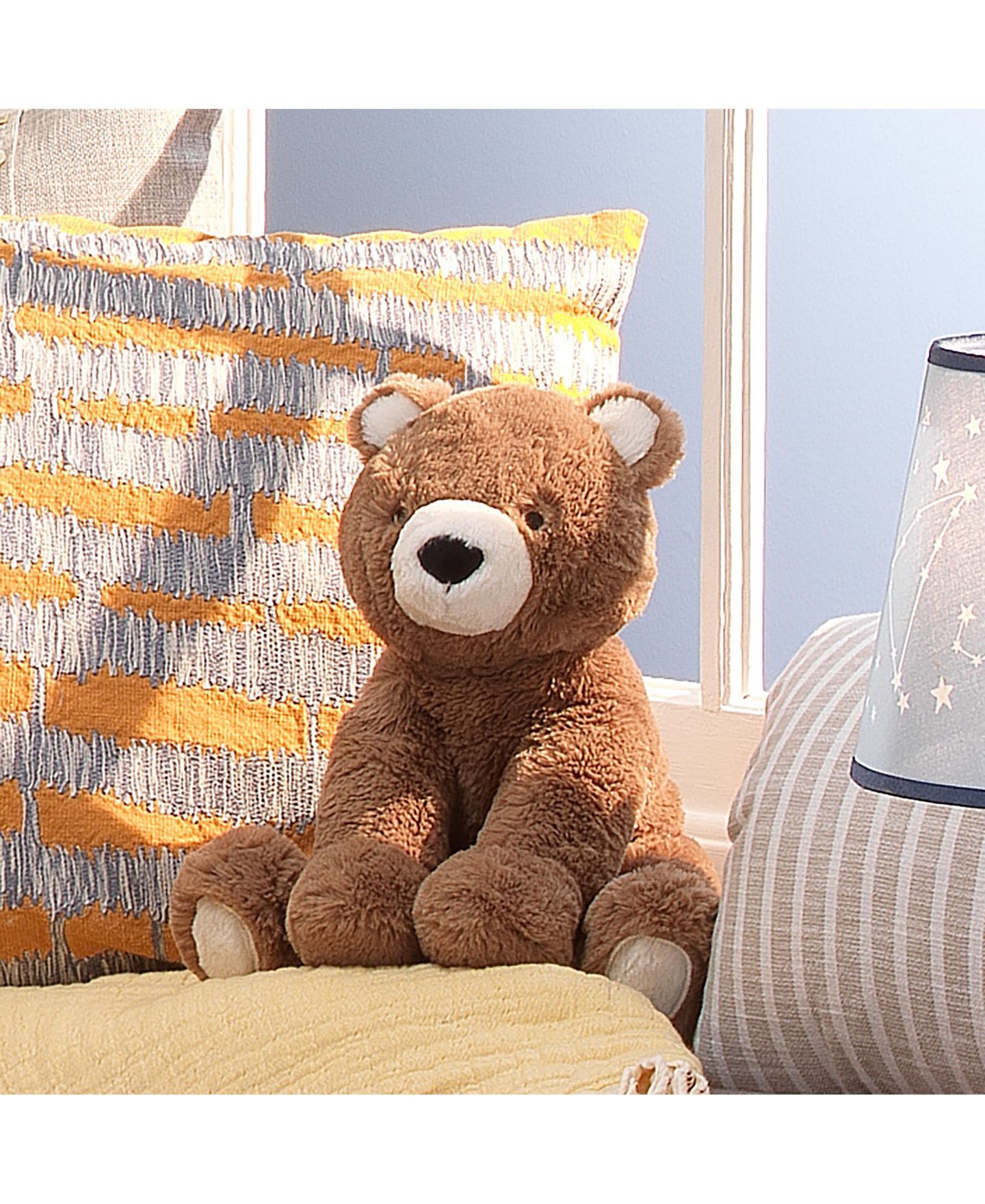 Детская мягкая игрушка Lambs & Ivy Wally Bear 10" Baby-Safe Faux Fur Plush, цвет: Коричневый — фото 5