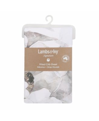 Signature Watercolor Floral Organic Cotton Fitted Crib Sheet