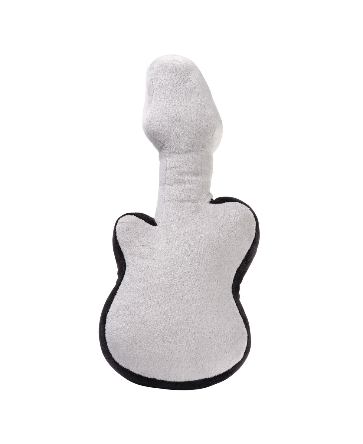Lambs Ivy Rock Star Plush Guitar Instrument Stuffed Toy - Gray- Black