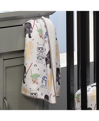 Star Wars Classic Fleece Baby Blanket - Yoda/Darth Vader/R2-D2/C-3PO