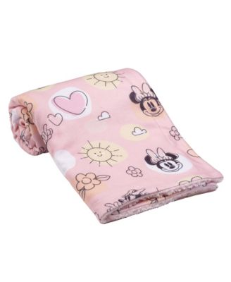 Disney Baby Sweetheart Minnie Mouse Pink Soft Fleece Baby Blanket