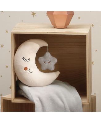 Goodnight Moon and Star Plush Stuffed Toy - Cream/Gray