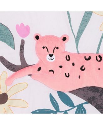 Enchanted Safari Leopard/Lemur Jungle 3-Piece Baby Crib Bedding Set