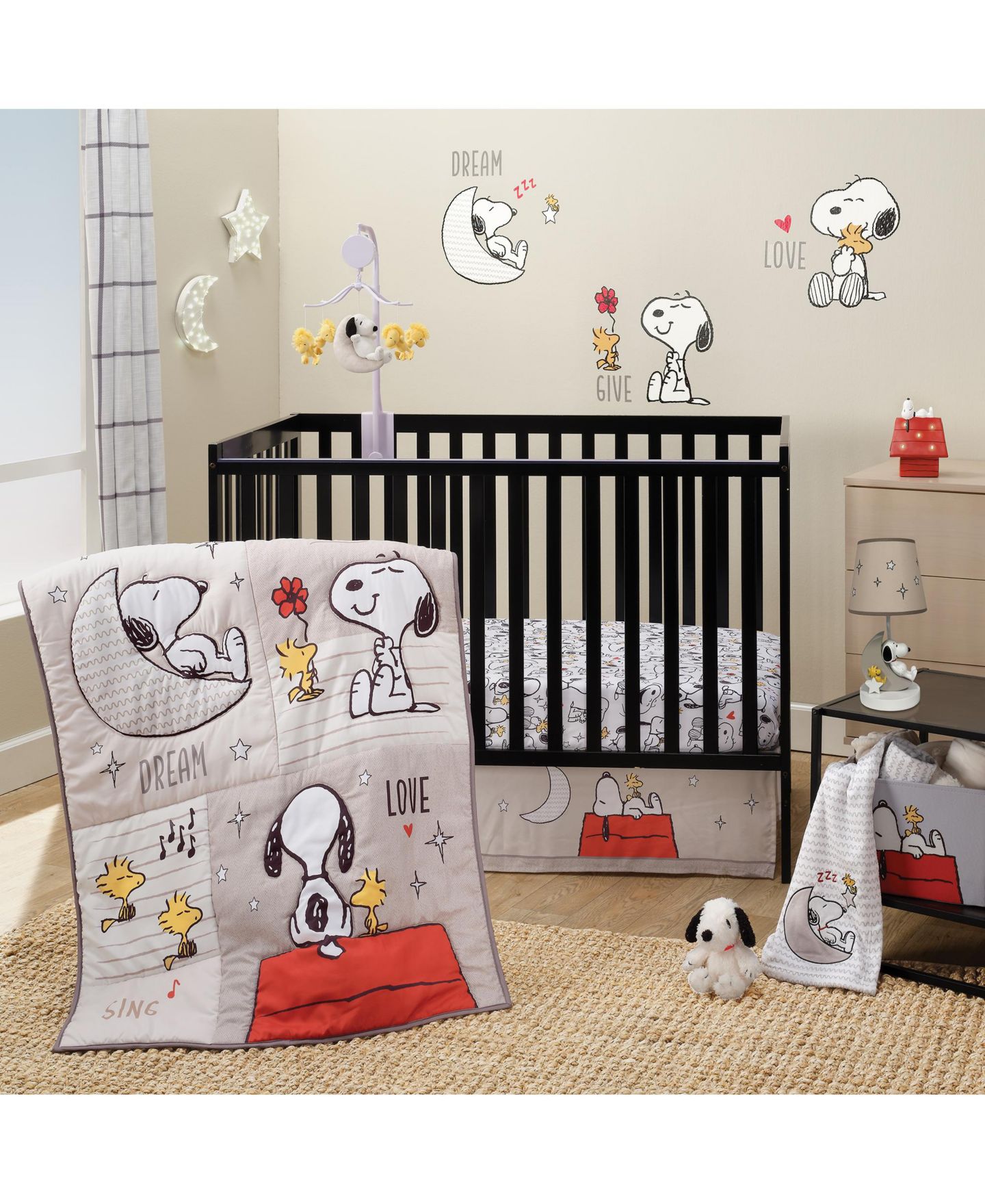 Детская мягкая игрушка Bedtime Originals Snoopy 9" Plush, цвет: Белый — фото 5