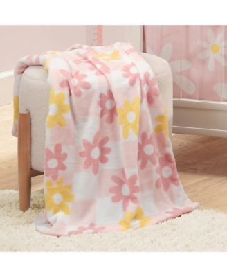 Daisy Dreams Soft & Cozy Luxury Fleece Checkered Baby Blanket