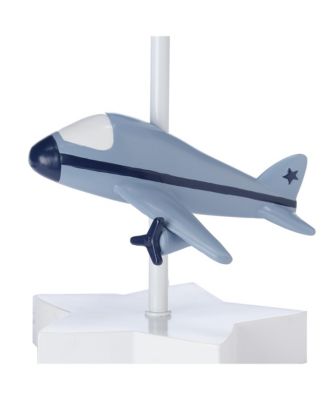 Little Aviator Hand-Painted Airplane Lamp with Shade & Bulb