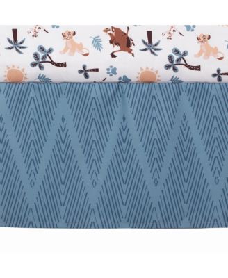 Disney Baby Lion King Adventure Blue 3-Piece Crib Bedding Set by