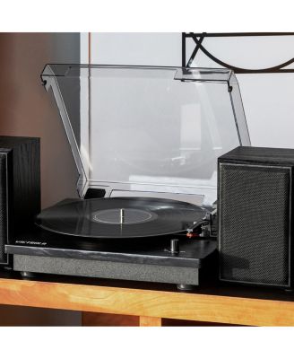 Montauk Bluetooth Turntable System with Bookshelf Speakers