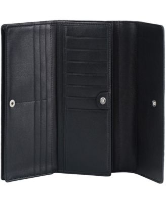 Women's Croco2 RFID Secure Quad Fold Wallet