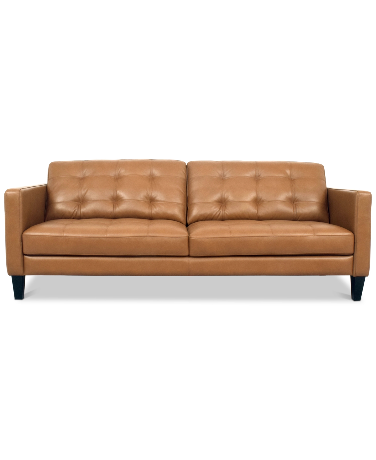 Macy's Pezley Leather Sofa, Created For  In Palomino