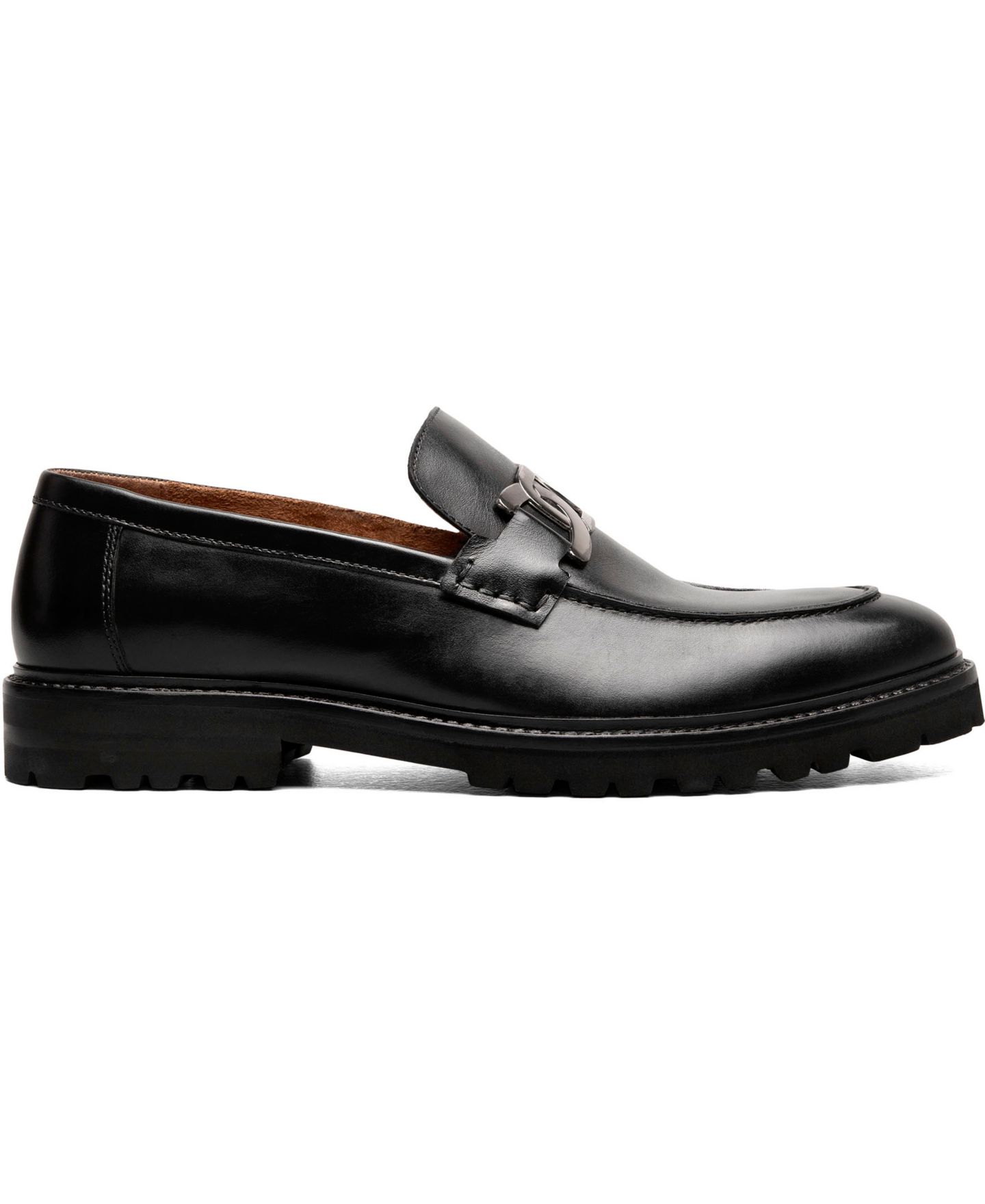 Мужские туфли Stacy Adams Hale Moc Toe Bit Slip On Loafer, цвет: Чёрный — фото 5