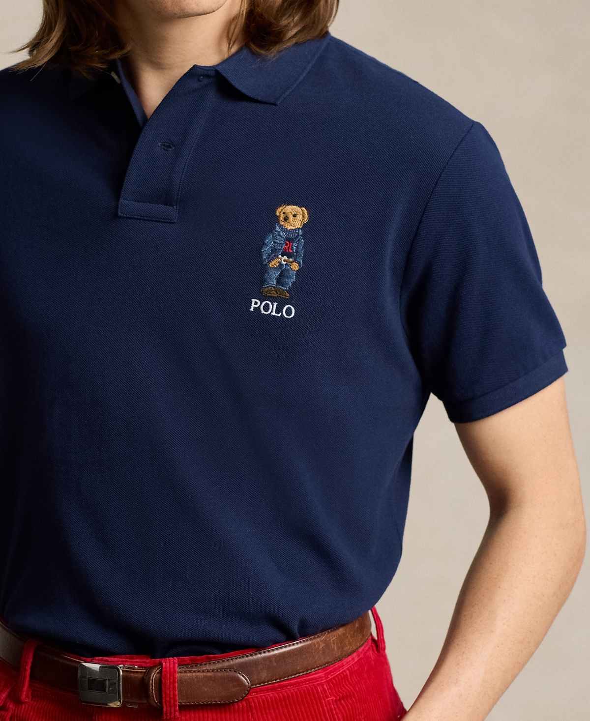 Polo Ralph Lauren Men's Polo Bear Mesh Polo Shirt