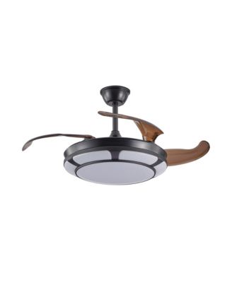 Streamdale Modern Minimalist Retractable Ceiling Fan with LED Light