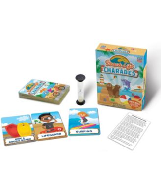 MasterPieces Beach Life Charades Card Game for Kids and Families